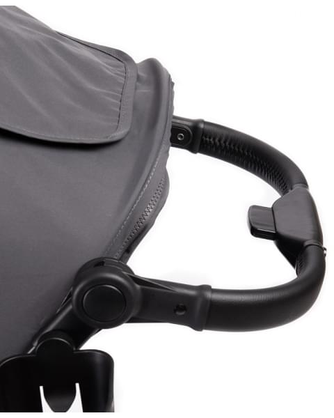 Прогулочная коляска Peppy Polo 2.0 Steel grey хром рама, сумка
