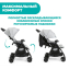 Прогулочная коляска для двойни Chicco Ohlala Twin, Silver Cat (Серый)