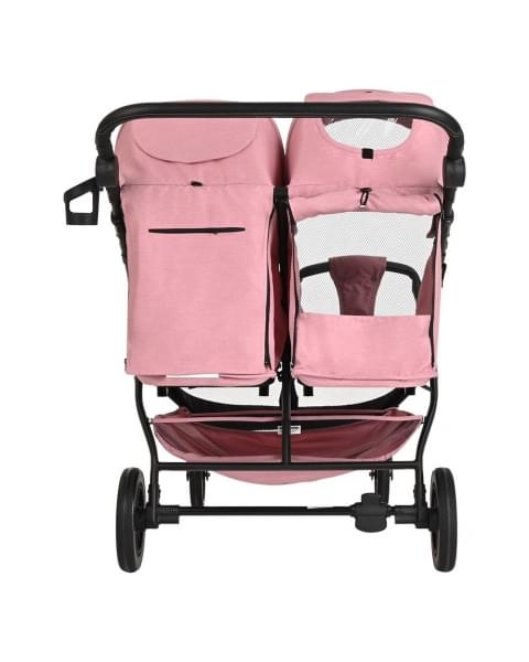 Прогулочная коляска для двойни Pituso Duocity PU 2023, Dusty Rose (Пыльная Роза)