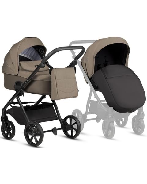 Детская коляска Tutis Leo 3 Plus 3 в 1 с автокреслом Elo Lux EduSky Black 1582261 Cinnamon