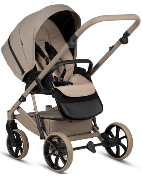 Детская коляска Tutis Viva 6 Plus Essential 3 в 1 с автокреслом Elo Lux EduSky Black 1612068 Warm Grey