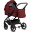 Детская коляска 3 в 1 Tutis Leo 3+ с автокреслом Beno Black (220) Burgundy