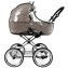 Детская коляска Roan Bass Next Classic 2.0 d14 3 в 1 с автокреслом Tutis Elo Lux EduSky Black BSNC/90/2 Hazel/Black/руч.Black