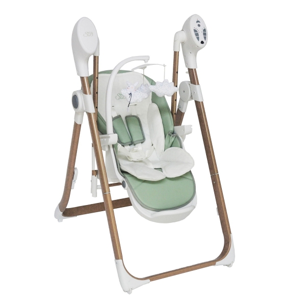 Стульчик-электрокачели Sweet Baby Fiesta Gold Green