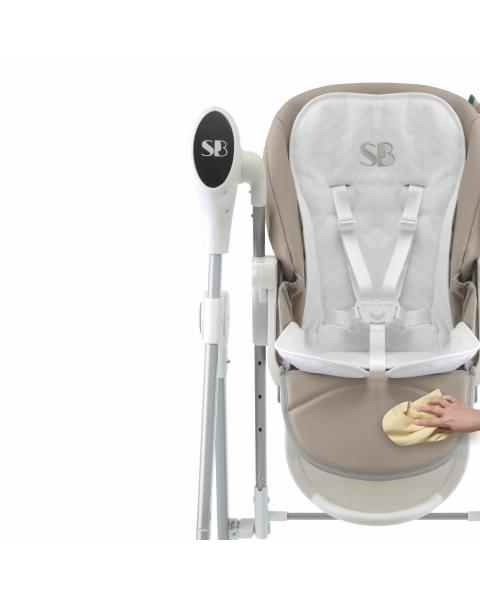 Стульчик для кормления - Электрокачели Sweet Baby Amuleto Beige