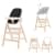 Стульчик для кормления Carrello Ergo CRL-16701 4 в 1 Obsidian Black