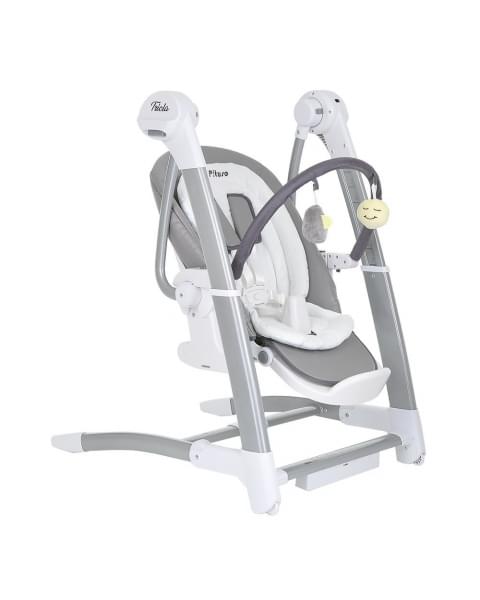 Стульчик для кормления Pituso Triola 3 в 1, Dark Grey (Темно-серый)