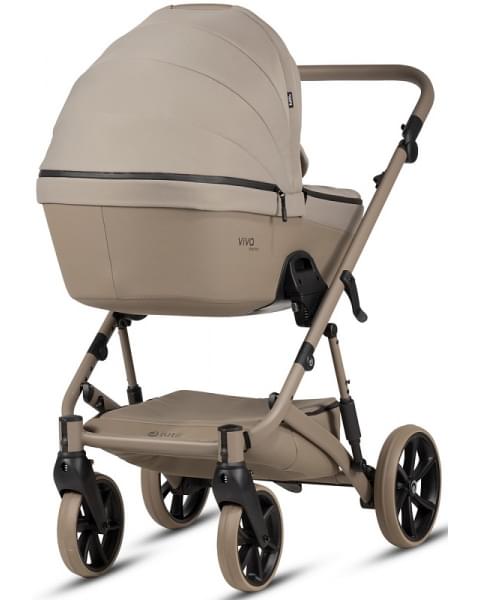 Детская коляска Tutis Viva 6 Plus Essential 3 в 1 с автокреслом Elo Lux EduSky Black 1612068 Warm Grey