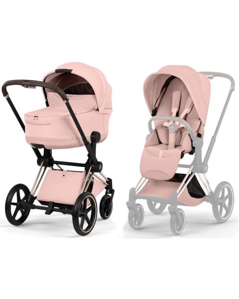 Коляска Cybex Priam V Rosegold Style Collection 2 в 1 Peach Pink