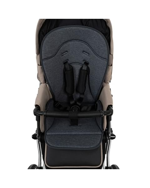 Детская коляска Roan Bass Next Classic 2.0 d14 3 в 1 с автокреслом Tutis Elo Lux EduSky Black BSNC/90/2 Hazel/Black/руч.Black