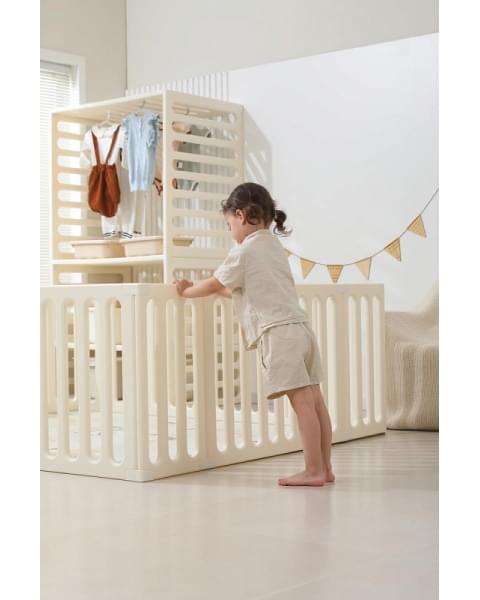 Манеж-стеллаж UNIX Kids 2 в 1 White