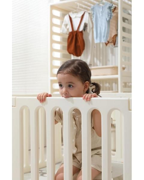 Манеж-стеллаж UNIX Kids 2 в 1 White