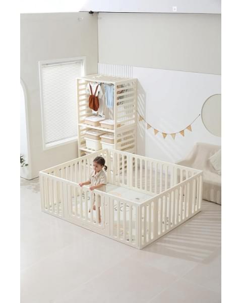 Манеж-стеллаж UNIX Kids 2 в 1 White