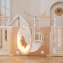 Манеж UNIX Kids DeLuxe House Camel, 150 x 180 см с игровыми аксессуарами