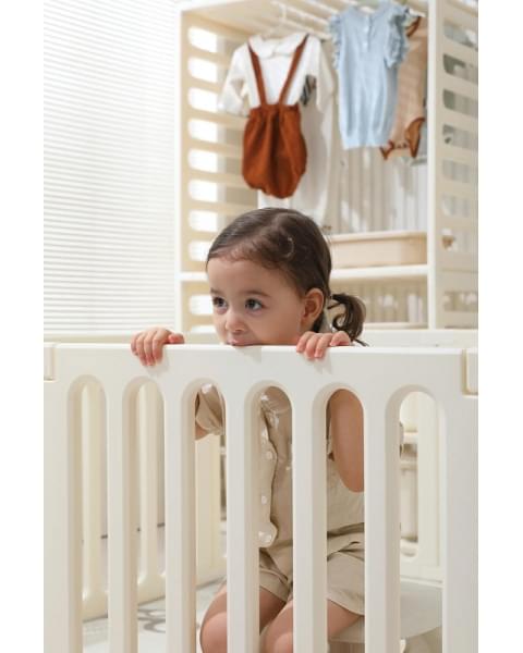 Манеж-стеллаж UNIX Kids 2 в 1 White