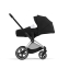 Коляска прогулочная Cybex Priam IV шасси Rose Gold, Deep Black (Черный)