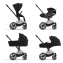 Коляска прогулочная Cybex Priam IV шасси Rose Gold, Deep Black (Черный)