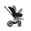 Коляска прогулочная Cybex Priam IV шасси Rose Gold, Deep Black (Черный)