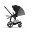 Коляска прогулочная Cybex Priam IV шасси Rose Gold, Deep Black (Черный)
