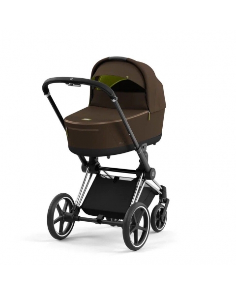 Коляска 2 в 1 Cybex Priam IV шасси Chrome Black, Khaki Green (Хаки)