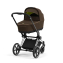 Коляска 3 в 1 Cybex Priam IV шасси Rose Gold, Khaki Green (Хаки)