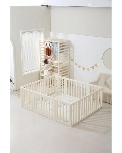 Манеж-стеллаж UNIX Kids 2 в 1 White