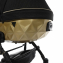 Коляска 2 в 1 Junama Diamond Mirror Satin V2, JDMSv2-03 (Черный / Матовое золото / Рама черный)