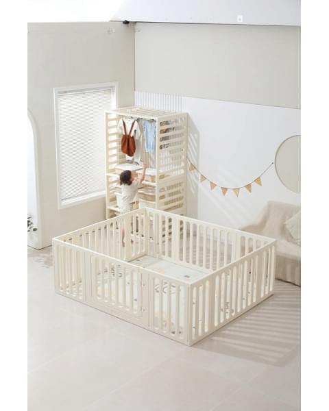 Манеж-стеллаж UNIX Kids 2 в 1 White