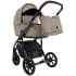 Детская коляска Roan Bass Next Кожа 2.0 3 в 1 с автокреслом Tutis Elo Lux EduSky Black BNL/71/2 Cappucino/Black/ руч.Коричневый