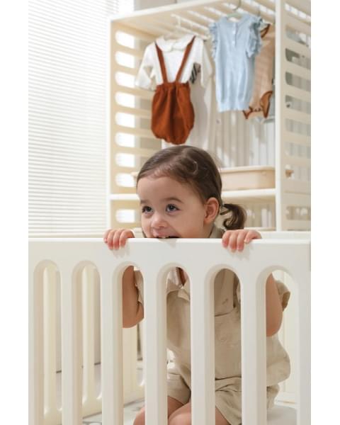 Манеж-стеллаж UNIX Kids 2 в 1 White