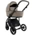 Детская коляска Roan Bass Next Кожа 2.0 3 в 1 с автокреслом Tutis Elo Lux EduSky Black BNL/71/2 Cappucino/Black/ руч.Коричневый