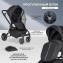 Детская коляска Farfello Baby Shell 3 в 1 2024 чёрный
