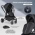 Детская коляска Farfello Baby Shell 3 в 1 2024 чёрный