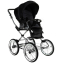 Детская коляска Roan Bass Next Classic 2.0 d14 3 в 1 с автокреслом Tutis Elo Lux EduSky Black BSNC/95/2 Caviar/Black/руч.Cappuccino