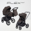 Детская коляска Rant Flex Therm Soft 4 в 1 с автокреслом Miro и базой Shine Brown