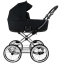 Детская коляска Roan Bass Next Classic 2.0 d14 3 в 1 с автокреслом Tutis Elo Lux EduSky Black BSNC/95/2 Caviar/Black/руч.Cappuccino