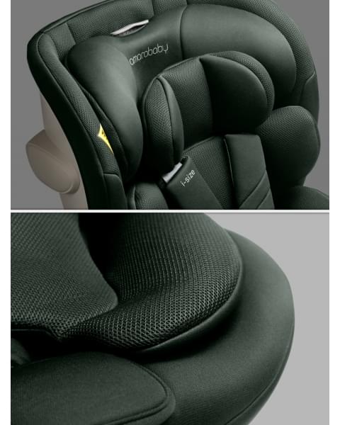Детское удерживающее устройство Amarobaby Defender, i-Size, 40-150 см, зеленый