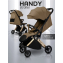 Прогулочная коляска Amarobaby Handy, коричневый/золотой