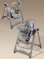 Стульчик для кормления многофункциональный Amarobaby Legacy, серый