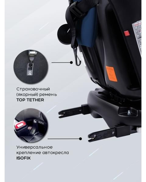 Автокресло детское AMAROBABY Brilliant ISOFIX класс D, группа 0+/1/2/3, (синий)