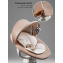 Качели электронные детские Amarobaby Jolly swing, бежевый, белый вкладыш