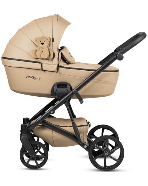 Коляска 3 в 1 Tutis Viva 6+ Teddy, Creamy (111) с автокреслом Tutis Beno (0-13 кг)