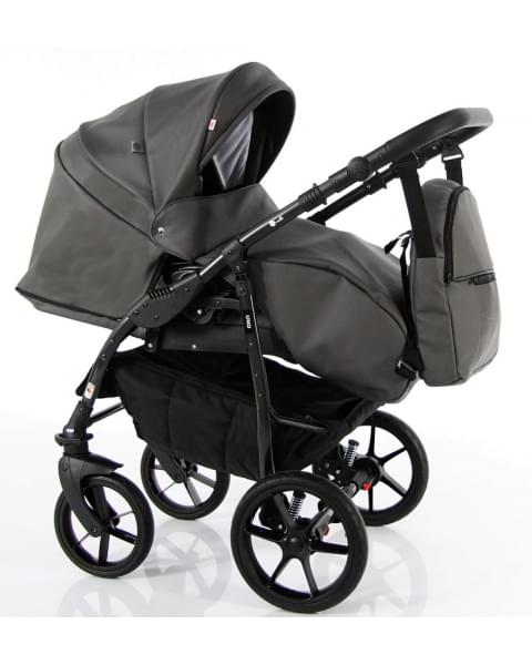 Детская коляска Sevillababy Uno 2 в 1 т.серый экокожа