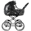 Детская коляска Roan Bass Next Classic 2.0 d14 3 в 1 с автокреслом Tutis Elo Lux EduSky Black BSNC/95/2 Caviar/Black/руч.Cappuccino