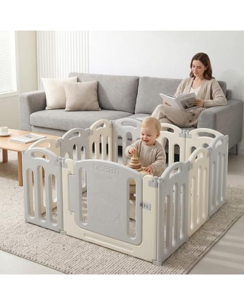 Манеж UNIX Kids Ocean 114x114 см Grey