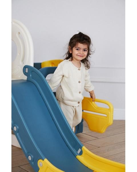 Игровой комплекс с горкой UNIX Kids Bus 171 см Yellow