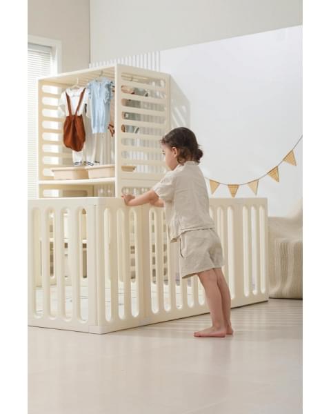 Манеж-стеллаж UNIX Kids 2 в 1 White