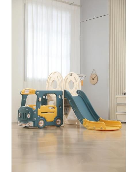 Игровой комплекс с горкой UNIX Kids Bus 171 см Yellow