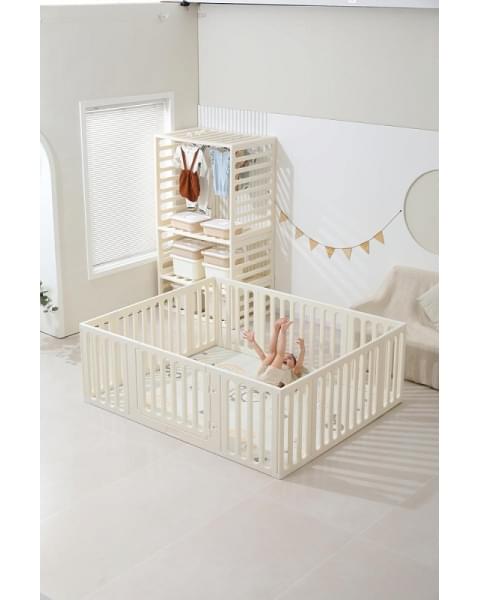 Манеж-стеллаж UNIX Kids 2 в 1 White