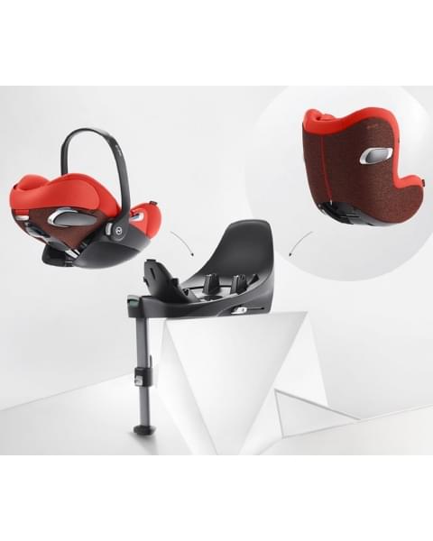 Автокресло Cybex Cloud Z i-Size (0-13 кг), Spring Blossom Dark (Черный с рисунком)